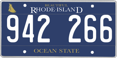 RI license plate 942266
