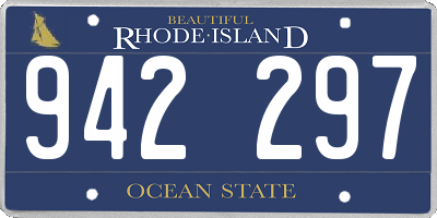RI license plate 942297