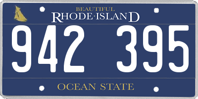 RI license plate 942395
