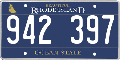 RI license plate 942397