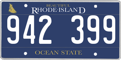 RI license plate 942399