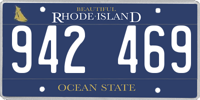 RI license plate 942469