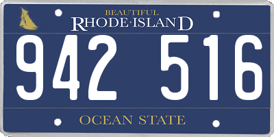 RI license plate 942516