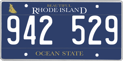 RI license plate 942529