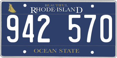 RI license plate 942570