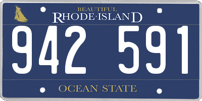 RI license plate 942591