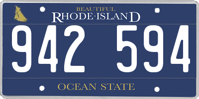 RI license plate 942594