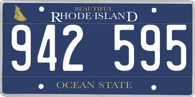 RI license plate 942595