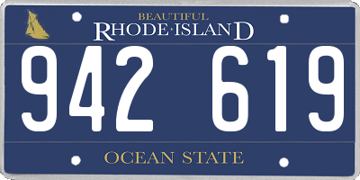 RI license plate 942619