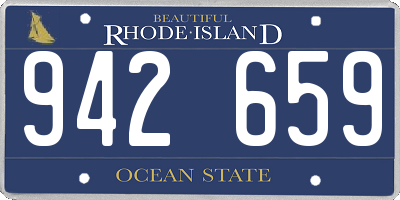 RI license plate 942659