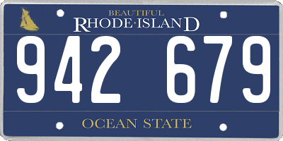 RI license plate 942679