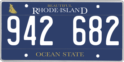 RI license plate 942682