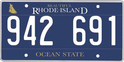 RI license plate 942691
