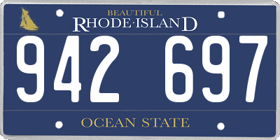 RI license plate 942697