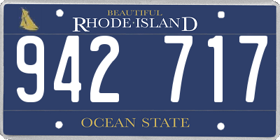 RI license plate 942717