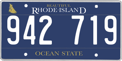 RI license plate 942719