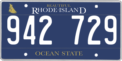 RI license plate 942729