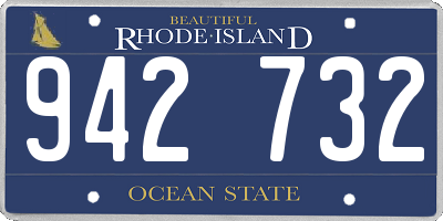 RI license plate 942732