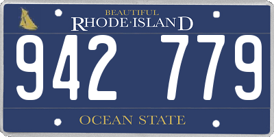 RI license plate 942779