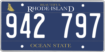 RI license plate 942797