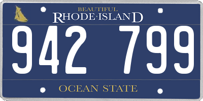 RI license plate 942799