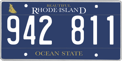 RI license plate 942811