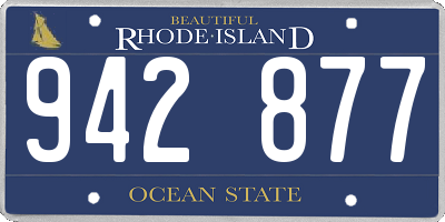 RI license plate 942877