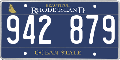 RI license plate 942879