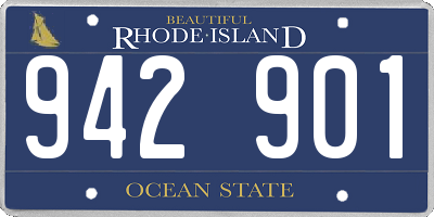 RI license plate 942901