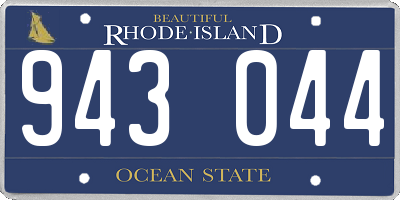 RI license plate 943044