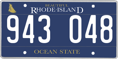 RI license plate 943048