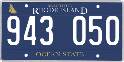 RI license plate 943050