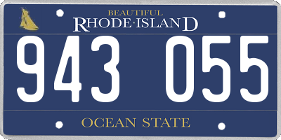 RI license plate 943055