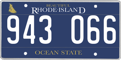 RI license plate 943066