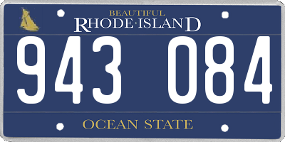 RI license plate 943084