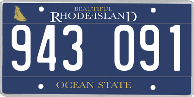 RI license plate 943091