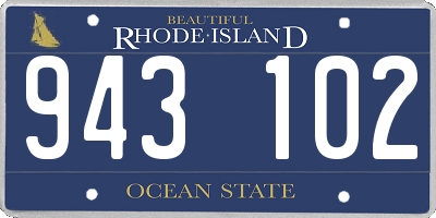 RI license plate 943102