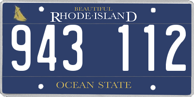 RI license plate 943112