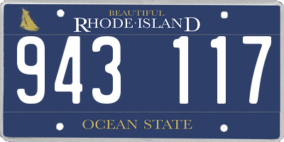 RI license plate 943117