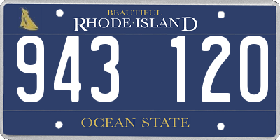RI license plate 943120