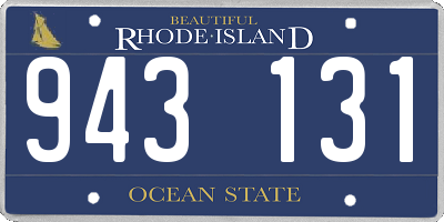 RI license plate 943131