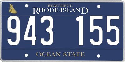 RI license plate 943155