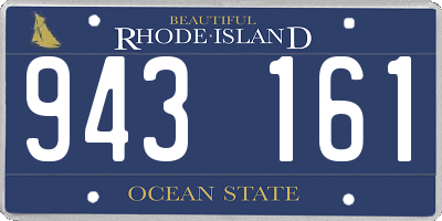 RI license plate 943161