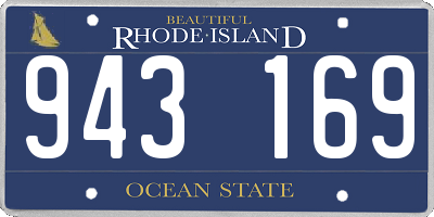 RI license plate 943169