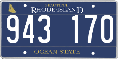 RI license plate 943170