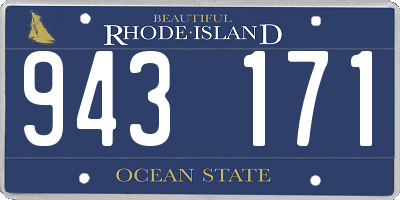RI license plate 943171