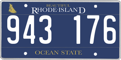 RI license plate 943176