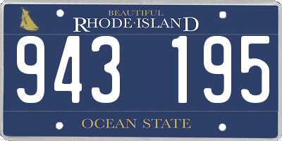 RI license plate 943195