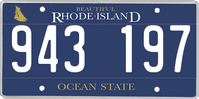RI license plate 943197