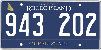 RI license plate 943202